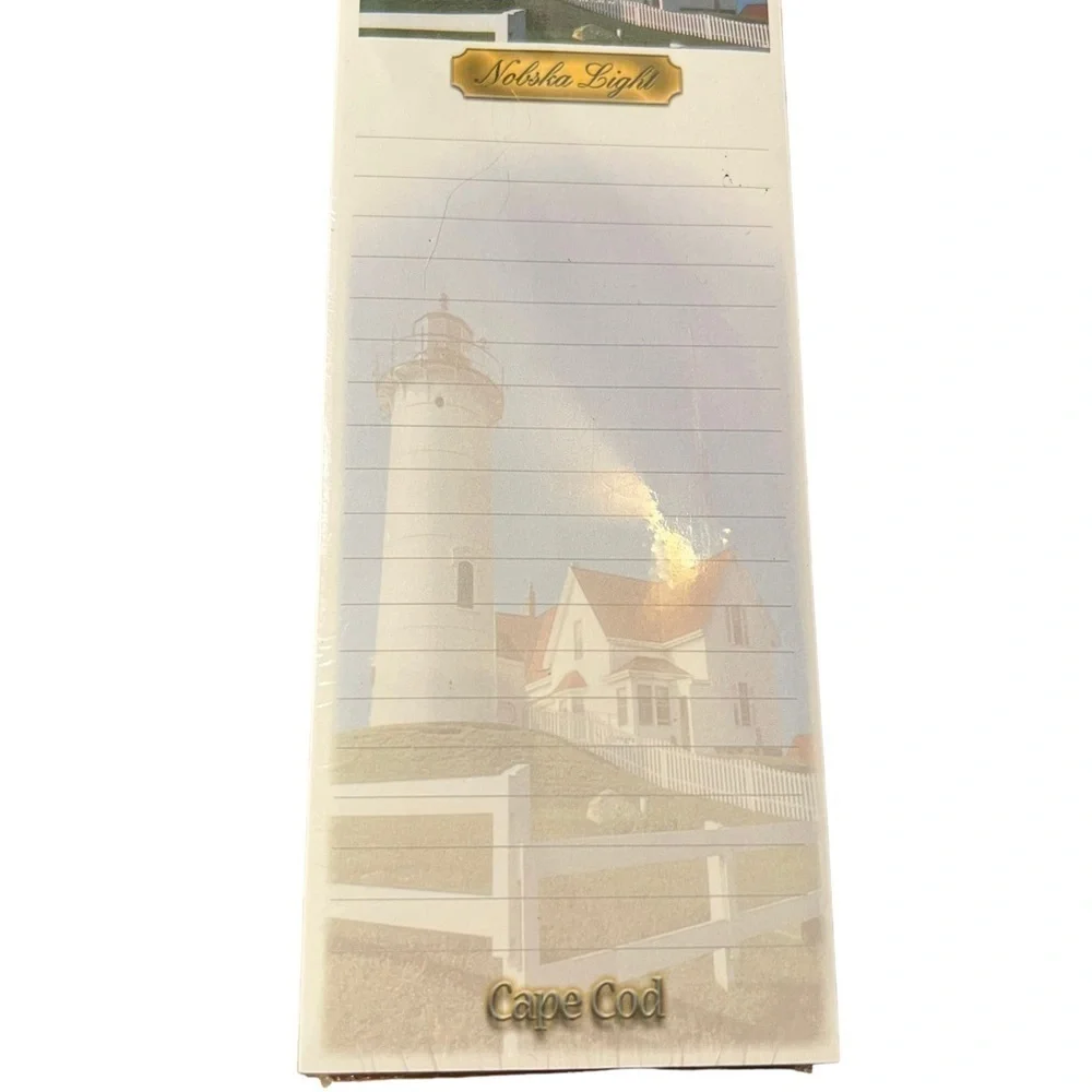 Magnetic Notepad Nobska‎ Lighthouse Cape Cod 50 Sheets South Cape District Inc